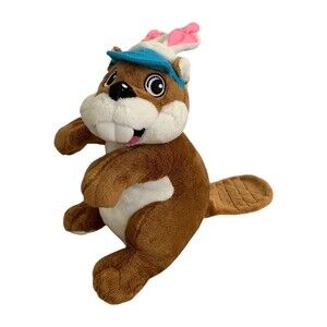 Buc-ee's Bunny Ears Beaver Mascot Plush 12” Bunny Ears Hat NO SHIRT Cute!